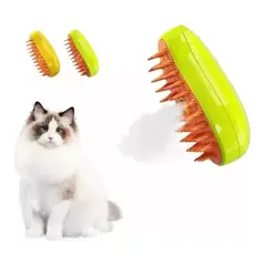 AFM - Cepillo Mascotas 3 En 1 Gatos Perros Masajeador Vaporizador