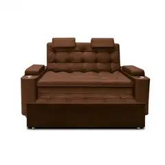 MAGIC CLASS - SOFÁ CAMA DE LUJO ATENAS MICROFIBRA CAFÉ