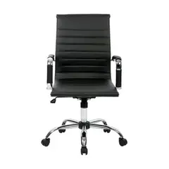 MOBLIHOUSE - Silla Tipo Secretarial Ergonómica Negra