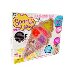 GENERICO - Set Kit Para Hacer Pulseras Collares Niñas Style Helado