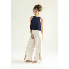 PURA - Top Cleo Azul Cobalto