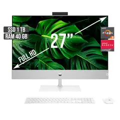 HP - TODO EN UNO AMD RYZEN 5-5500U SSD 1TB RAM 40GB LED 27 FULL HD