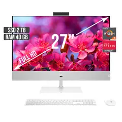 HP - TODO EN UNO AMD RYZEN 5-5500U SSD 2TB RAM 40GB LED 27 FULL HD