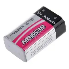 BESTON - Bateria Pila Recargable 9v Original 800mah Cuadrada