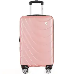 BIN COLOMBIA - Maleta De Viaje Expandible para Cabina de Mano 10kg Tamano S Bin M007 Oro Rosa