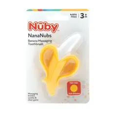 NUBY - Masajeador De Encías En Forma De Plátano Con Agarraderas