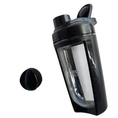 FIT AND FURY - Shaker para proteina con base curva negro fitandfury