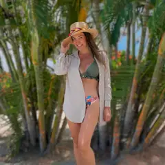 MANTARRAYA BEACHWEAR - BLUSON PLAYERO CAMISA DE PLAYA FORMAL O INFORMAL CON BOTONES