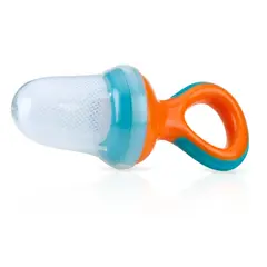 NUBY - Alimentador Con Orificio En El Mango Naranja -
