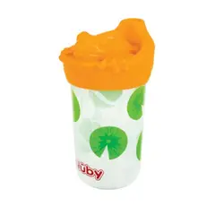 NUBY - Vaso De Iniciación Con Tapa De Silicona Diseño Naranja