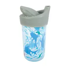 NUBY - Vaso De Iniciación Con Tapa De Silicona Diseño Gris -