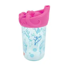 NUBY - Vaso De Iniciación Con Tapa De Silicona Diseño Rosa
