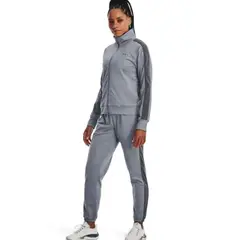 UNDER ARMOUR - Sudadera Tricot Tracksuit Mujer-Gris