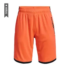 UNDER ARMOUR - Pantaloneta Stunt 3.0 Niño-Naranja