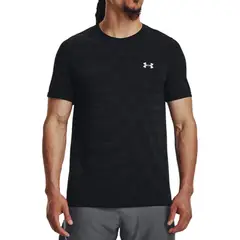 UNDER ARMOUR - Camiseta Seamless Novelty-Negro