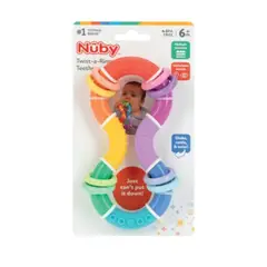 NUBY - Mordedor De  Anillos Con Sonajero Twista - - 529