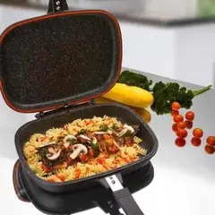 HOME - Sartén Doble Parrilla Dessini Antiadherente 36 Cm