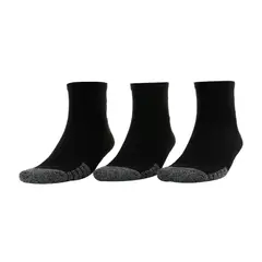 UNDER ARMOUR - Medias Heatgear® Quarter - 3 Pares-Negro