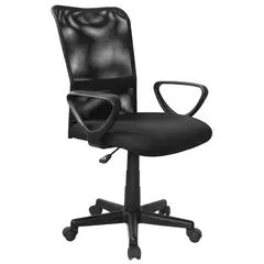 GENERICO - Silla De Escritorio Eslovenia Negra brazos fijos - Mobili shop