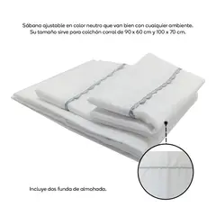 TORAL - Sábana ajustable para colchón corral