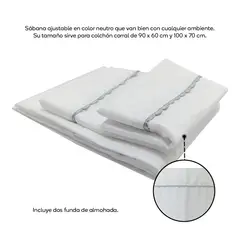 TORAL - Sábana ajustable para colchón corral