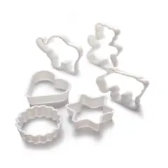 PRESS - Molde Plástico Cortadores De Galletas y Fondant Set 6 Unid