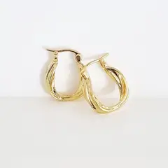 RAVEL - Candonga melcocha lisa mediana dorada RAVEL_.