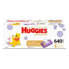 HUGGIES - Toallitas Húmedas Ultra Confort 640 Unidades 480837