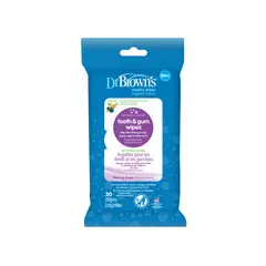 DR BROWNS - Toallitas Humedas Para Dientes Y Encias 30 Unidades Dr Brown