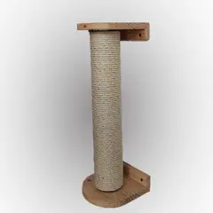 GENERICO - Rascador para gatos base en madera, de 70 cms fique de 7mm