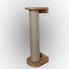 GENERICO - Rascador para gatos base en madera, de 100 cms fique de 11mm