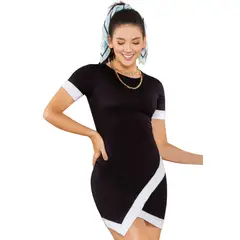 ATYPICAL - Vestido Corto Mujer Negro 87052