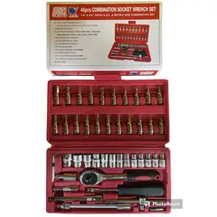 STONE TOOLS - Juego De Copas 46 Piezas Herramientas Ratchet