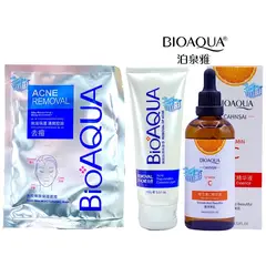 BIOAQUA - Kit x 3 anti acne y vitamina c