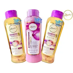 ANYELUZ - Shampoo y acondicionador de cebolla x3