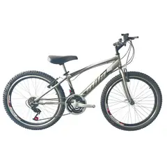 ATILA - Bicicleta MTB para Niño rin 24 con 18 cambios Gris