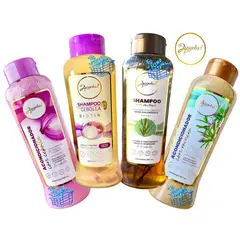 ANYELUZ - Kit x4 Shampoo y acondicionador de romero y cebolla
