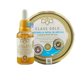CLASS GOLD - Masacarilla Facial de arcila y tonico aclarante facila