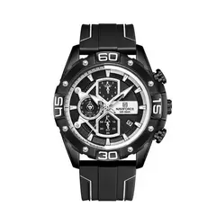 NAVIFORCE - Reloj Original Nf 8018t Cronografo Negro + Estuche