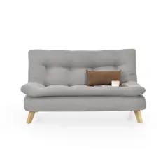 VENECIA - Sofa Toulouse 140x92x80 Tela Plata_.