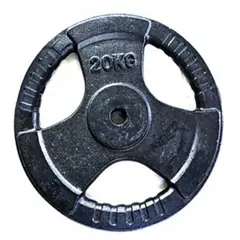 SPORT FITNESS - Disco Estándar 20KG Con Agarre Negro