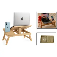 GENERICO - Mesa Retractil Graduable 55 x 32 cm madera MDF
