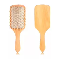 GENERICO - Cepillo Cabello Peine Madera Peinar Cabello