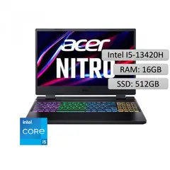 ACER - PORTATIL NITRO AN515 INTEL CORE I5 13420H 15.6 RAM 16GB - SSD 512GB - RTX3050 6GB