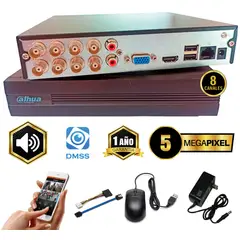 DAHUA - DVR 5MP 8 CANALES PARACAMARAS DE VIGILANCIA