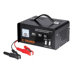 TRUPER - Cargador iniciador de Baterías 12 V arrancador de motor 50 A