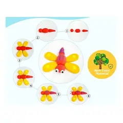 GENERICO - Set X12 Bolsas Masa Foami Moldeable Escolar Colores Surtidos