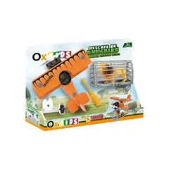 OX TOYS - Avión de rescate desarmable jaula y animal salvaje OK24144