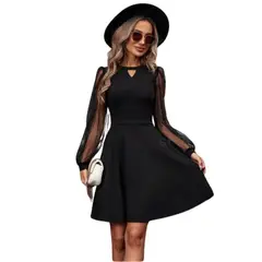 NEGRELI - VESTIDO DE MUJER SEMI-ROTONDO REF-4032