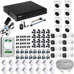 DAHUA - KIT CAMARAS DE SEGURIDAD 5MP DVR 16 CH +16 CAMARAS DISCO 1 TB